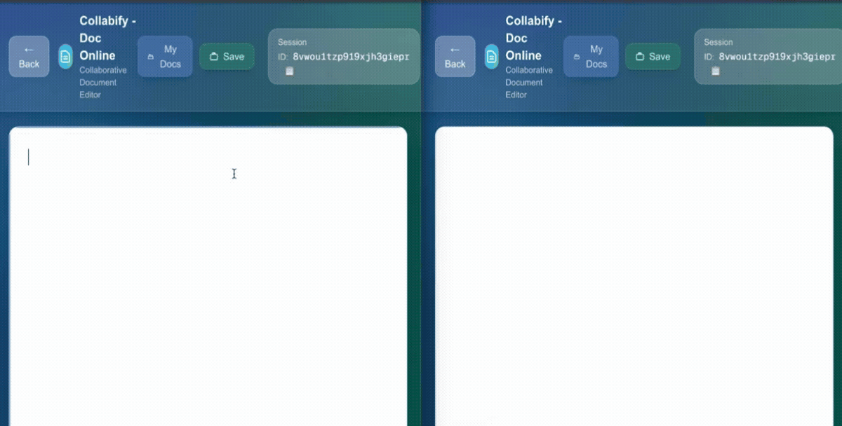 Doc Online Demo - Collaborative document editing in action